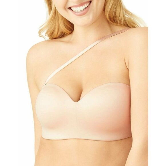 🆕WACOAL Staying Power Wireless Strapless Convertible Bra 38DD Beige #854372 - Picture 5 of 12